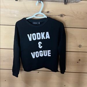 MINKPINK Black Sweater with White Lettering
